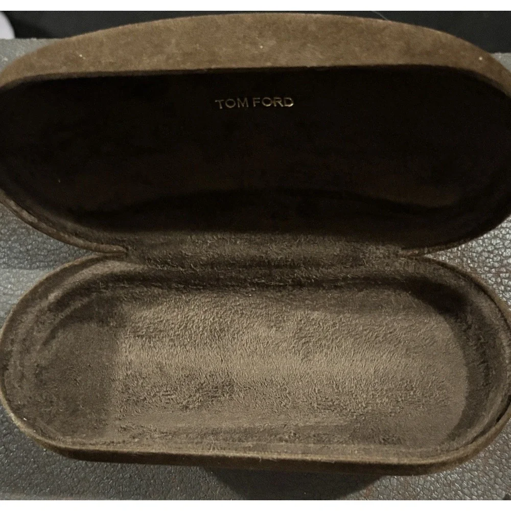Tom Ford Hard Brown Sunglasses Eyeglasses Optical Case Only‎ Brown Velour